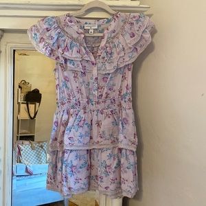 LoveShack Fancy Target Collaboration Lilac Floral Dress Size Medium